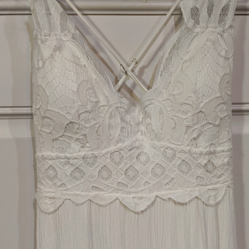 Lace top dress